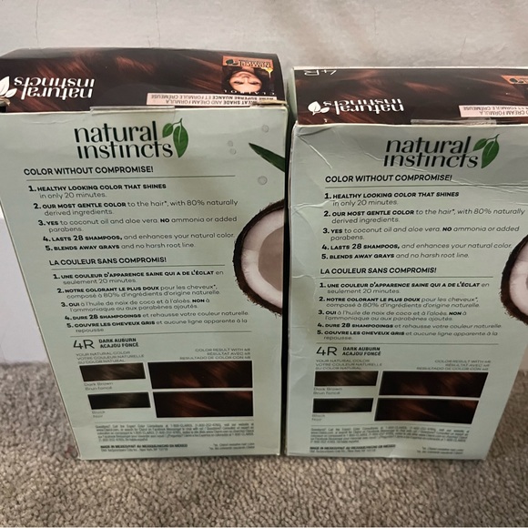 SOLD Ammonia Free Vegan Organic No SLS No Parabens Auburn Hair Dye/Colour - Picture 4 of 5